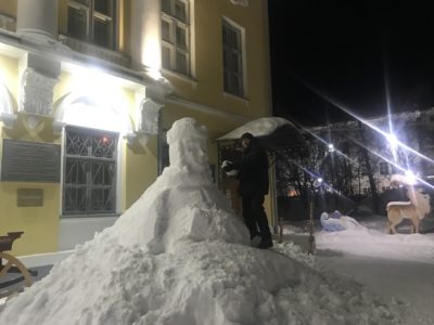 Во дворе Калужского художественного музея появятся снежные фигуры