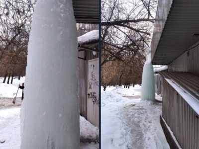 Над жителями Обнинска нависла ледяная «угроза»