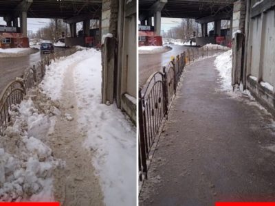 Очистить, расширить, посыпать: как убирают снег с калужских тротуаров