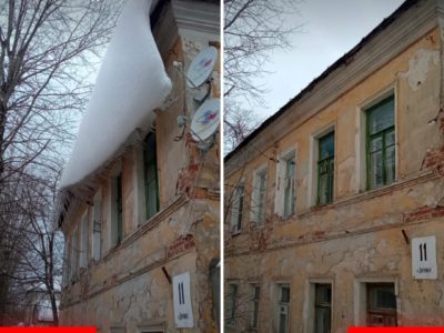 В Калуге почистят крыши 7 домов