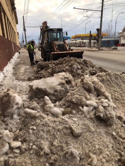 С начала зимы с улиц Калуги вывезли 192 тысячи кубометров снега