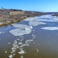 В Калуге снизился уровень воды в Оке