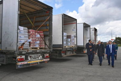Союз машиностроителей доставил в Калугу 120 тонн гуманитарной помощи для беженцев