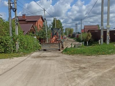 В Калужской области выравнивают дороги