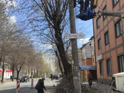 На калужских улицах закончили санитарную обрезку деревьев