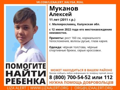 В Калужской области пропал 11-летний мальчик