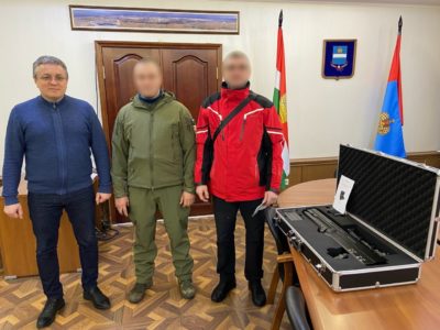 Дмитрий Денисов передал в воинское подразделение антидроновое оружие