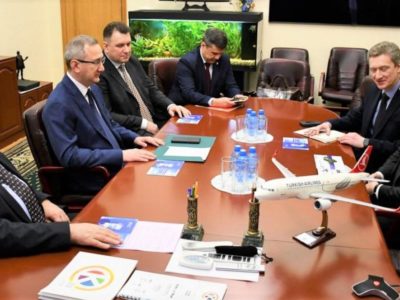 Открытие прямого рейса из Калуги в Стамбул обсудил губернатор Калужской области с представителями авиакомпании Turkish Airlines