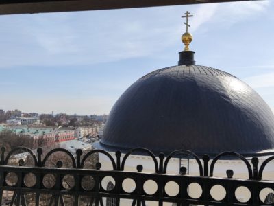 Опубликованы фото колокольни Свято-Троицкого собора после реставрации