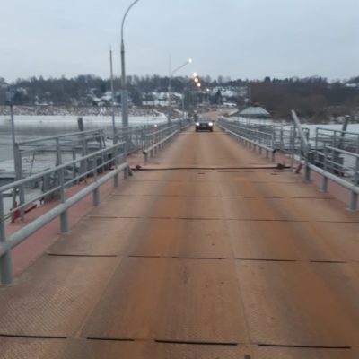 Понтонный мост вновь соединил берега Оки