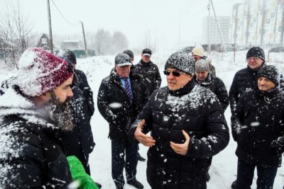 Дмитрий Денисов оценил уровень шума от котельной Правобережья и пообщался с жителями