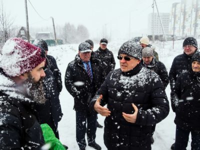 Дмитрий Денисов оценил уровень шума от котельной Правобережья и пообщался с жителями