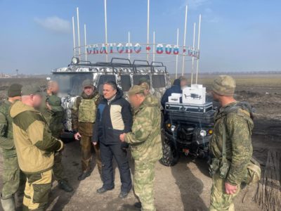 Дмитрий Денисов передал технику и снаряжение калужским военнослужащим