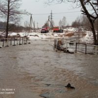 Пригород Калуги продолжает оставаться отрезанным от внешнего мира