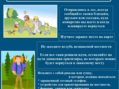 МЧС России по Калужской области напоминает жителям правила безопасного похода в лес