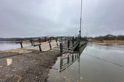 В Калуге начинается демонтаж понтонного моста через Оку