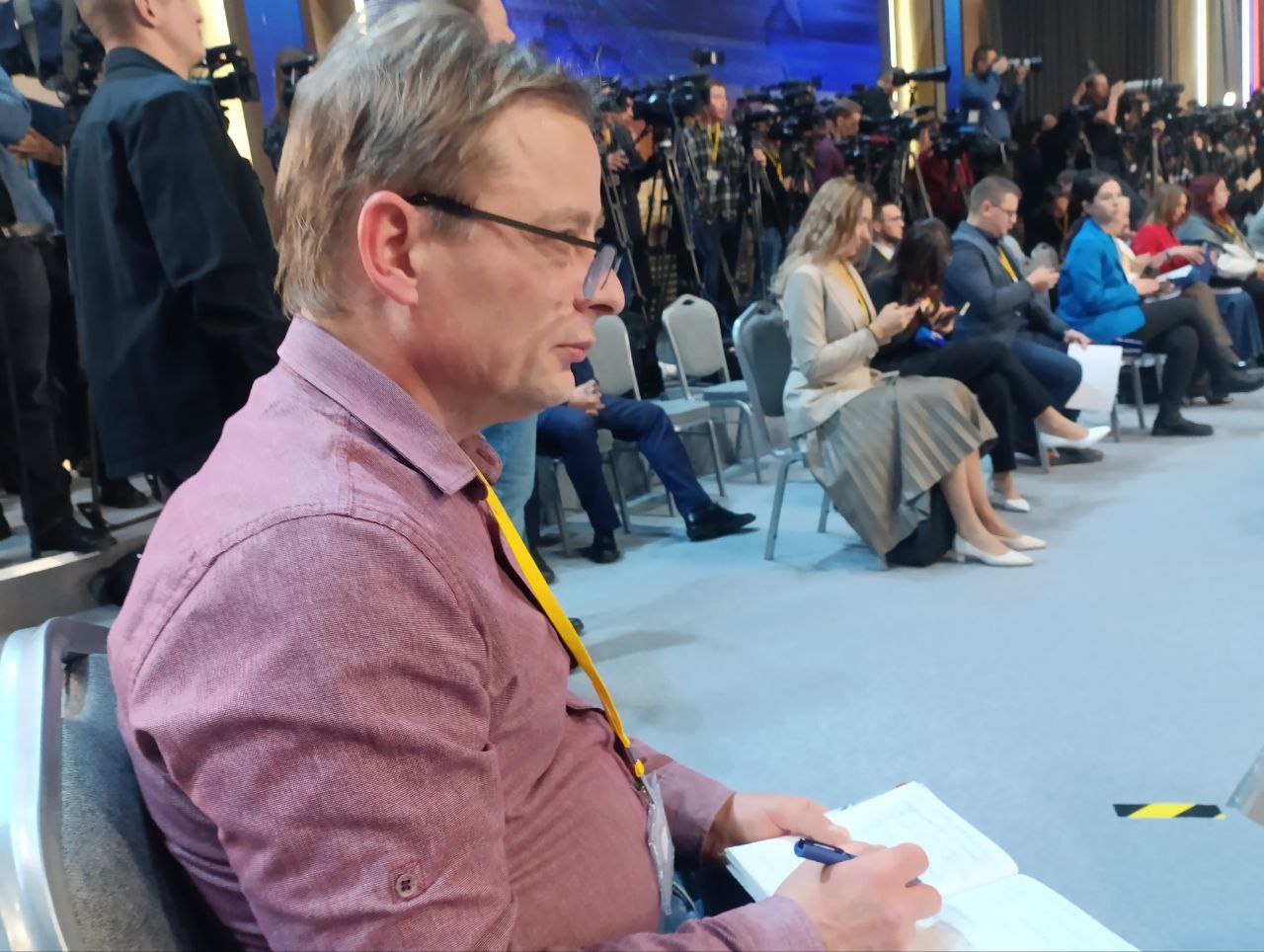 Корреспондент «Калужской недели» принимает участие в пресс-конференции и прямой линии с Владимиром Путиным