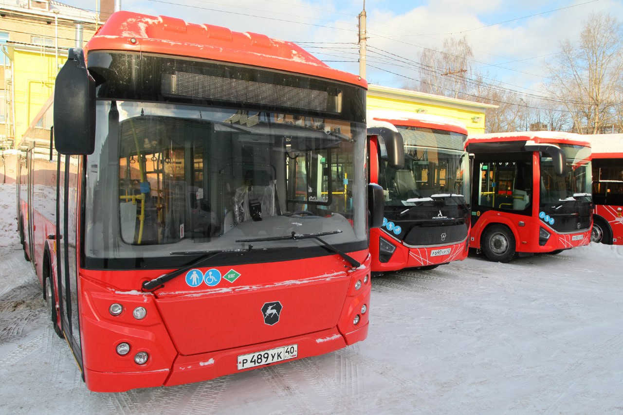 Новые автобусы выйдут еще на три калужских маршрута