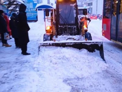 На улицы Калуги вышли 87 единиц снегоуборочной техники