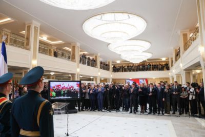 Сенатор Александр Савин принял участие в торжественном мероприятии  10-летия воссоединения Крыма и Севастополя с Россией