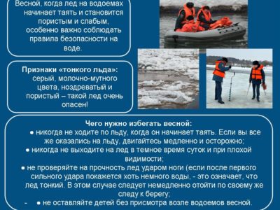 Калужан просят соблюдать правила безопасности на водоемах в весенний период