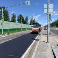 Ремонт дорожного полотна на северном въезде в Калугу завершен