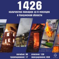 В Калужской области за полгода пожары унесли жизни 30 человек