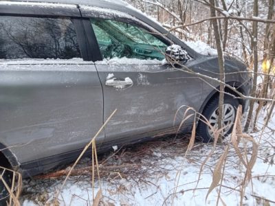 Водитель кроссовера погиб в ДТП