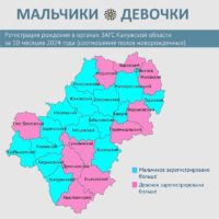 В калужском ЗАГСе назвали «мужские» и «женские» районы области