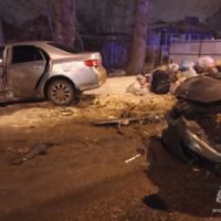 Водитель легковушки получил травмы в тройном ДТП на Тарутинской