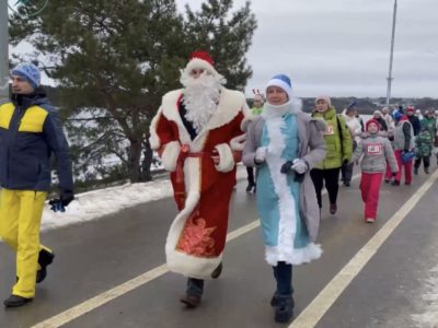 Более 2300 калужан приняли участие в Новогоднем забеге