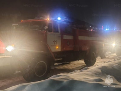 45 человек были эвакуированы во время ночного пожара в Калужской области