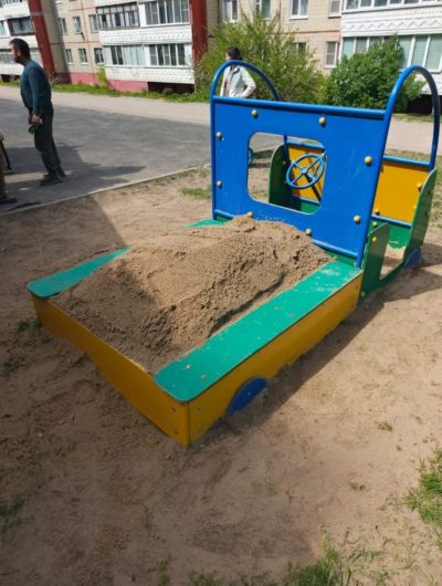 На Терепце обновили песочницы