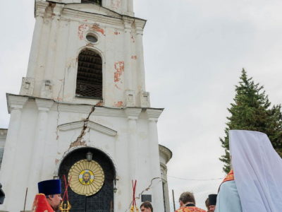 В храме Преображения Господня начались противоаварийные работы