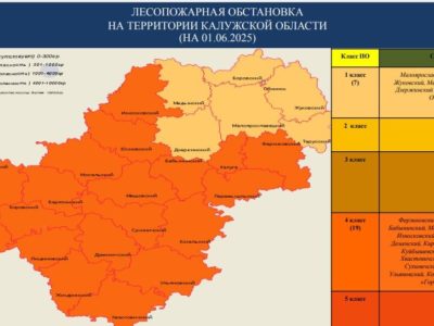 Особый противопожарный режим введен в семи районах Калужской области