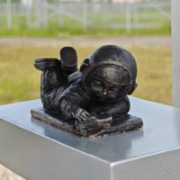 Космонавтик с машинкой прилег в индустриальном парке «Грабцево»