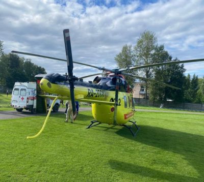Пострадавшему в ДТП мотоциклисту потребовалась эвакуация на вертолете Пострадавшему в ДТП мотоциклисту потребовалась эвакуация на вертолете