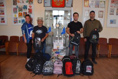 Калужане  присоединились к акции «Собери ребенка в школу» в Первомайске