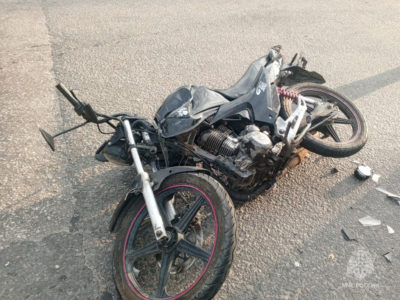 Мотоциклист пострадал в ДТП на Московской улице Мотоциклист пострадал в ДТП на Московской улице