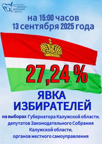Обновлены цифры явки на выборах в Калужской области 