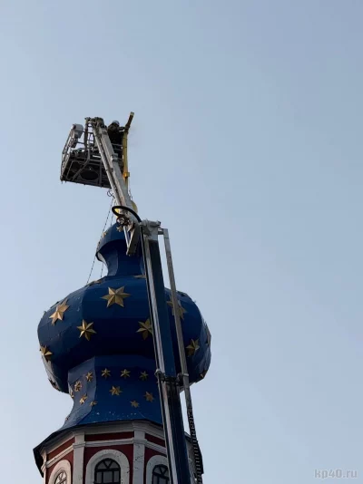 На храм Иоанна Предтечи вернули крест На храм Иоанна Предтечи вернули крест