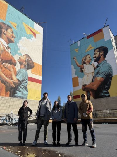 Правобережье получило еще два мурала Правобережье получило еще два мурала