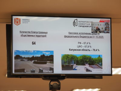 В Калужской области за год благоустроено 64 общественных пространств