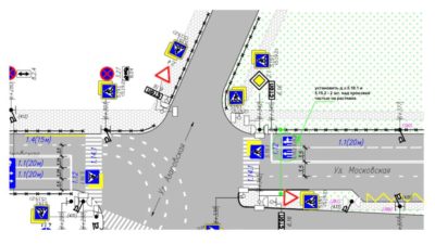 На перекрестке Московская-Азаровская изменится схема дорожного движения