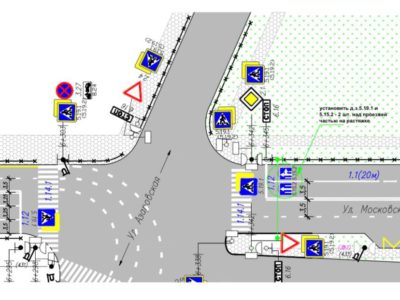 На перекрестке Московская-Азаровская изменится схема дорожного движения