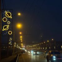 На мосту через Оку заменят 182 светильника