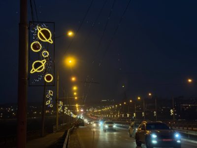 На мосту через Оку заменят 182 светильника На мосту через Оку заменят 182 светильника