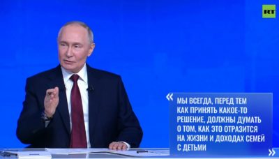 Вопросы поддержки материнства и звучат во время «Итогов года» чаще всего