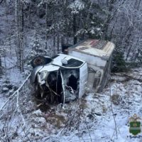 «Газель» перевернулась на дороге Калуга-Серпухов