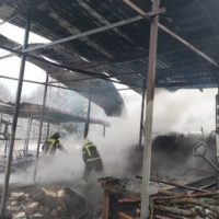 Пенсионер получил ожоги во время пожара